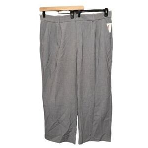 Abercrombie & Fitch Pleated Tailored Wide Leg Pants Gray Size‎ XXL